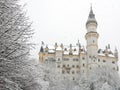 Neuschwanstein Castle in winter,Germany Royalty Free Stock Photo