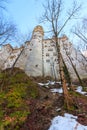 Neuschwanstein Castle in winter landscape, Fussen, Germany Royalty Free Stock Photo