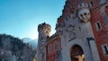 Neuschwanstein Fairytale Castle in the mountains of Germany, on a sunny Autumn afternoon Royalty Free Stock Photo