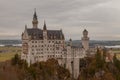 Neuschwanstein Castle, Neuschwanstein is one of the most popular of all the palaces and castles in Europe Royalty Free Stock Photo