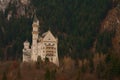 Neuschwanstein Castle, Neuschwanstein is one of the most popular of all the palaces and castles in Europe Royalty Free Stock Photo