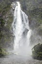 New Zealand South Island - Waterfalls at Milford Sound Royalty Free Stock Photo