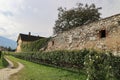 In the vineyard of the Neustift Monastery in Vahrn near Brixen in South Tyrol, Italy Royalty Free Stock Photo