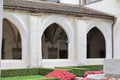 Cloister of the Neustift Monastery in Vahrn near Brixen in South Tyrol, Italy Royalty Free Stock Photo