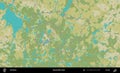 Neustrelitz-Land outlined, Germany. Topographic Humanitarian Royalty Free Stock Photo