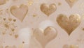 Neutral Beige Hearts for Valentine s
