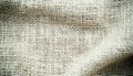Neutral Beige Texture Background with Weave Pattern, Uncolored Surface Closeup of Canvas Fiber Royalty Free Stock Photo