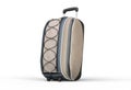 Neutral brown travel baggage suitcase