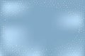 Neutral light-blue banner bordered by stars in different transparency with place for text