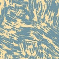 Neutral light blue yellow seamless abstract texture. Modern coastal living all over print. Irregular soft furnishing