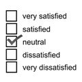 Neutral opinion survey response 5 point likert scale