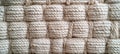 Neutral Rope Weave Background Pattern with Natural Fiber Texture for Craft and Textile Design Use Royalty Free Stock Photo