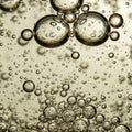 Neutral tone, and the bubbles are clear, showcasing reflections Royalty Free Stock Photo