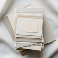 Neutral tones often utilized in design and decor for a calming Royalty Free Stock Photo