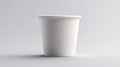The neutral white background of this mockup emphasizes your designs on the ice cream paper cup Royalty Free Stock Photo