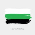 Neutrois lgbt vector watercolor flag