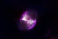 The neutron star against the background of space. Elements of this image furnished by NASA