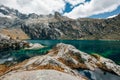 Nev Churup Summit and Laguna, Huascaran National Park in the Andes, South America