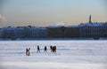 The Neva river panorama in Saint-Petersburg, Russia Royalty Free Stock Photo