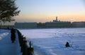 The Neva river panorama in Saint-Petersburg, Russia Royalty Free Stock Photo