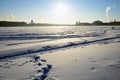 The Neva river panorama in Saint-Petersburg, Russia Royalty Free Stock Photo