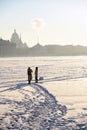 The Neva river panorama in Saint-Petersburg, Russia Royalty Free Stock Photo