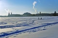 The Neva river panorama in Saint-Petersburg, Russia Royalty Free Stock Photo