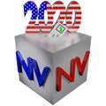 Nevada Ballot Box Election 2020 3D Illustration