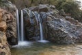 Waterfall at the base of Spring Creek Royalty Free Stock Photo
