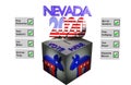 Nevada Democratic Primary 2020 3D illustration