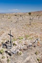 Nevada desert cemetery Royalty Free Stock Photo