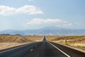 Nevada desert highway Royalty Free Stock Photo