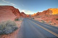 Scenic Drive Through The Valley Of Fire In Nevada Royalty Free Stock Photo