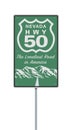 Nevada Highway 50 road sign