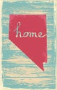 Nevada nostalgic rustic vintage state vector sign Royalty Free Stock Photo