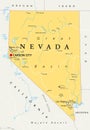 Nevada political map