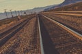 Nevada Railroad Tracks Royalty Free Stock Photo