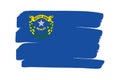 Nevada State Flag with colored hand drawn lines in Vector Format Royalty Free Stock Photo