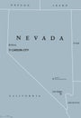 Nevada United States political map