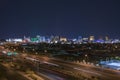 Nevada USA City of Las Vegas Skyline and Cityscape at Night. Royalty Free Stock Photo