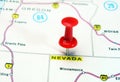 Nevada USA map Royalty Free Stock Photo