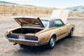 Nevada, USA - September 2019 Cougar mercury old retro car