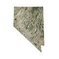 Nevada Vector Map Realistic Landsat Satellite Style Illustration Royalty Free Stock Photo