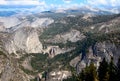 Liberty Cap, Nevada and Vernal Falls Yosemite Royalty Free Stock Photo