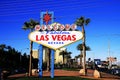 Nevada,Welcome to Never Sleep city Las Vegas Royalty Free Stock Photo