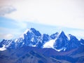 Nevado Ausangate, andes mountains, Cusco, Peru Royalty Free Stock Photo