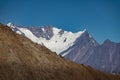 Nevado Juncal Mountain in Cordillera de Los Andes - Mendoza Province, Argentina Royalty Free Stock Photo