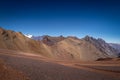 Nevado Juncal Mountain in Cordillera de Los Andes - Mendoza Province, Argentina Royalty Free Stock Photo