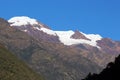 Glacier covered mountain in the Peruvian Andes