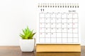 Nevember 2021 desk calendar Royalty Free Stock Photo